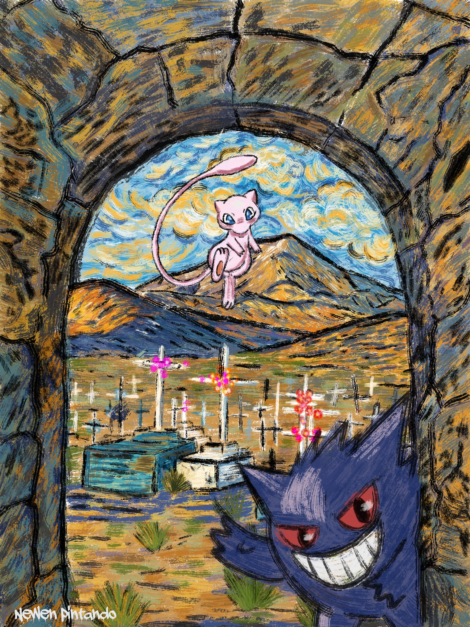 Portal del cementerio de Guallarite, Mew Adventures 10